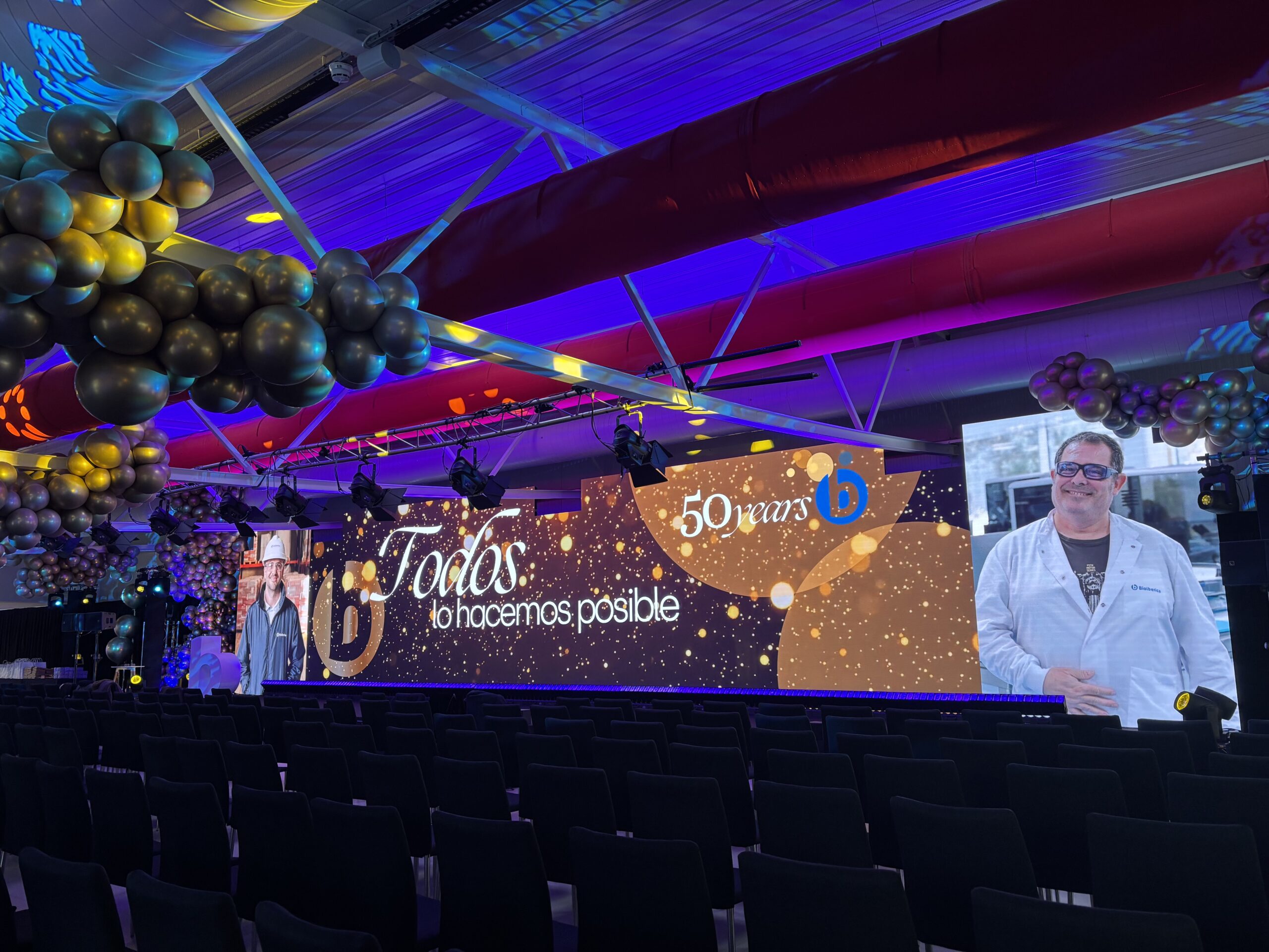 Audiovisual production for corporate dinners